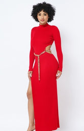 Chain Red Sexy Dress